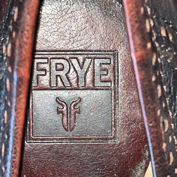 FRYE Naiya Kiltie Moc High Heeled Pumps 7M FLAWED - Picture 6 of 9